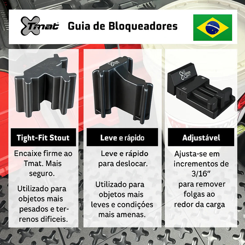 Tmat Bloqueadores Ajustáveis (Caixa com 64 unidades)